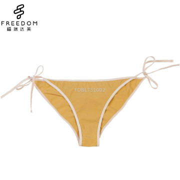 China wholesale and customized bow-knot cotton thongs bow-knot strap panty for girls